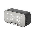 Haut-parleur Bluetooth portable d'extérieur avec horloge et radio, Q5 Noir 1400mAh, Q5 Blanc 1400mAh