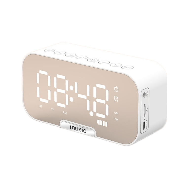 Haut-parleur Bluetooth portable d'extérieur avec horloge et radio, Q5 Noir 1400mAh, Q5 Blanc 1400mAh