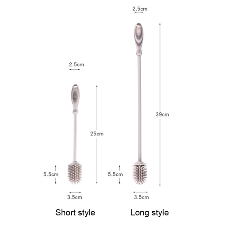 Brosse à bouteille en silicone pour la maison, brosse à thermos de cuisine, longue