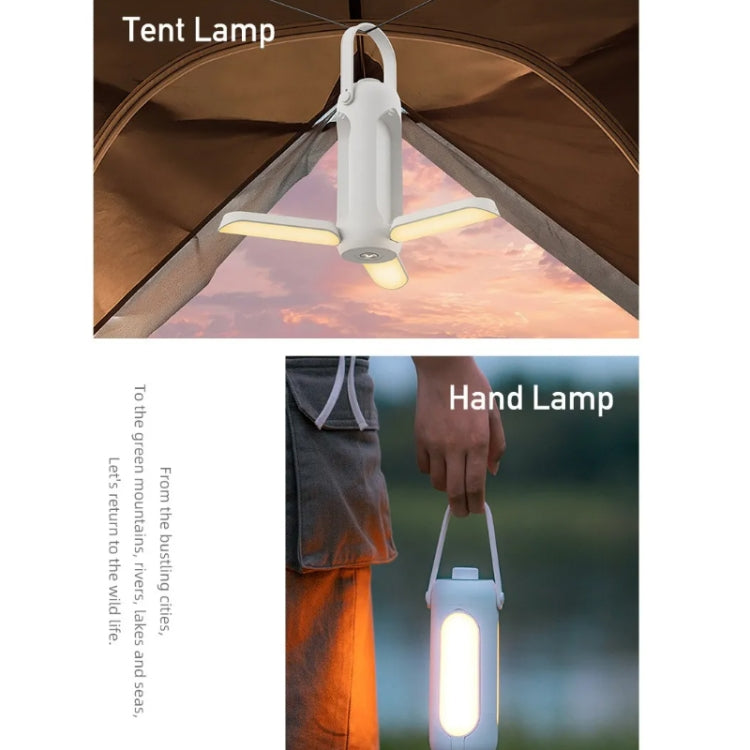 Lumières de camping suspendues d'extérieur, lumières d'ambiance pour tente, gris, blanc