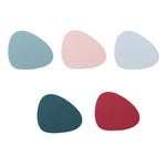 10 tapis isolants de table en silicone en forme de goutte d'eau, en simili cuir, pour tasses et casseroles (Gris), dessous de verre (Rouge), dessous de verre (Rose), dessous de verre (Vert), dessous de verre (Bleu)