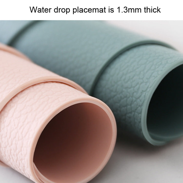 10 tapis isolants de table en silicone en forme de goutte d'eau, en simili cuir, pour tasses et casseroles (Gris), dessous de verre (Rouge), dessous de verre (Rose), dessous de verre (Vert), dessous de verre (Bleu)