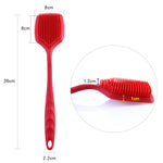 ZYA-251 Brosse à Récurer Intégrée en Silicone Brosse de Nettoyage Ménagère de Cuisine Brosse à Vaisselle, Rouge