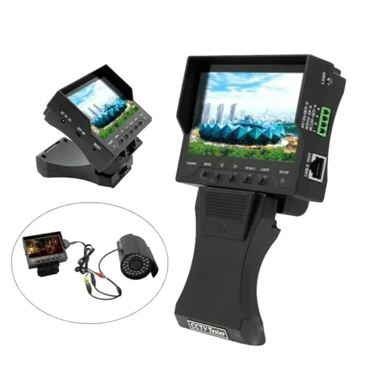 جهاز اختبار مراقبة كابل الشبكة المحمول JSK-4300B بشاشة 4.3 بوصة ومخرج 12 فولت، 4.3 بوصة (مع محول طاقة بمقبس أمريكي)، 4.3 بوصة (مع محول طاقة بمقبس أوروبي)، 4.3 بوصة (مع محول طاقة بمقبس بريطاني)، 4.3 بوصة (مع محول طاقة بمقبس أسترالي)