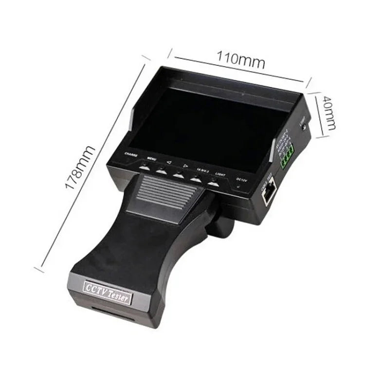 Testeur de surveillance de câbles réseau portable JSK-4300B 4,3 pouces avec sortie 12 V