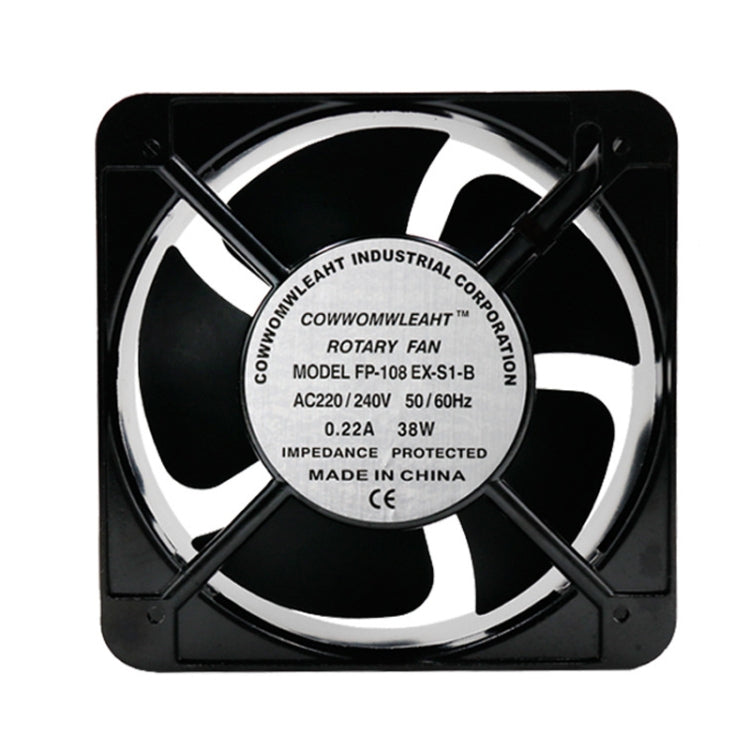 Châssis à rouleau électrique 220V 38W 15cm pour armoire, ventilateur à roulement à huile, ventilateur à double roulement à billes