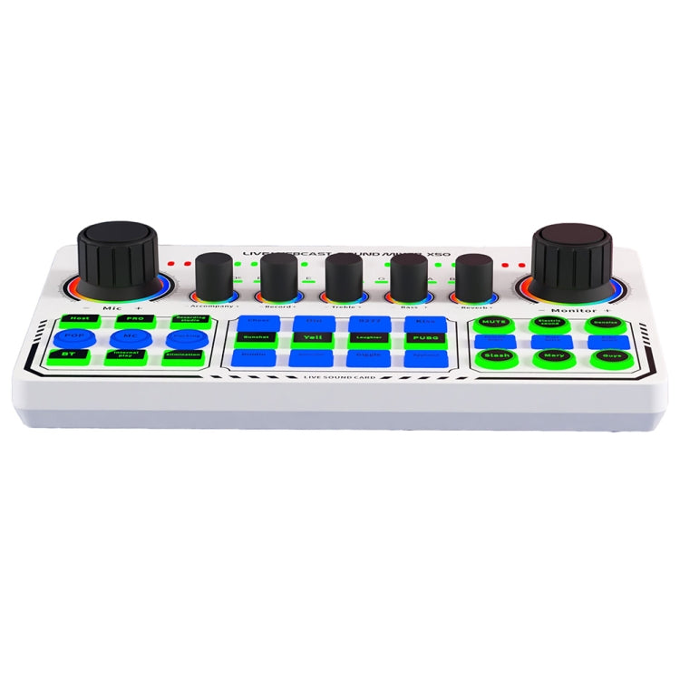 Carte son RGB LED Bluetooth X50 avec interface port OTG, X50