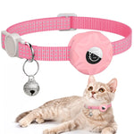 Pour AirTag 2e génération / AirTag 1ère génération Étui de protection en silicone réfléchissant pour chat avec clochette