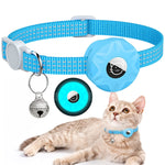 Pour AirTag 2e génération / AirTag 1ère génération Étui de protection en silicone réfléchissant pour chat avec clochette