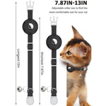 Pour AirTag 2e génération / AirTag 1ère génération Étui de protection en silicone réfléchissant pour chat avec clochette