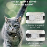 Pour AirTag 2e génération / AirTag 1ère génération Étui de protection en silicone réfléchissant pour chat avec clochette