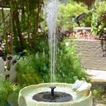Fontaine solaire pour bassin extérieur, bain d'oiseaux solaire, fontaine flottante, 13cm, 16cm