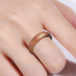 SH100 Bague large en silicone 5,7 mm à paillettes, taille 8, taille 9, taille 10