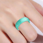 SH100 Bague large en silicone 5,7 mm à paillettes, taille 8, taille 9, taille 10