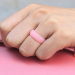 SH100 Bague large en silicone 5,7 mm à paillettes, taille 8, taille 9, taille 10