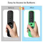 Coque en silicone pour télécommande TV LG AN-MR21GC / AN-MR21N / AN-MR21GA, GS0020 noir, GS0020 blanc, GS0020 bleu lumineux, GS0020 vert lumineux