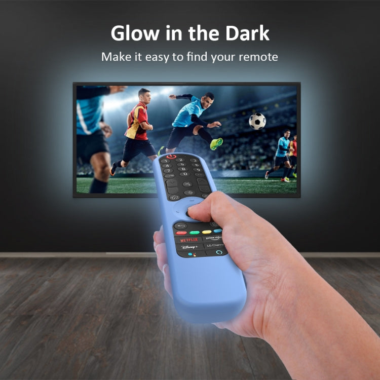 Coque en silicone pour télécommande TV LG AN-MR21GC / AN-MR21N / AN-MR21GA, GS0020 noir, GS0020 blanc, GS0020 bleu lumineux, GS0020 vert lumineux