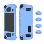 Pour Steam Deck Manette de Jeu Housse de Protection en Silicone Souple avec 4 Capuchons de Touche, SD001 (Bleu Lumineux), SD001 (Vert Lumineux), SD001 (Noir), SD001 (Rouge)