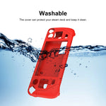 Pour Steam Deck Manette de Jeu Housse de Protection en Silicone Souple avec 4 Capuchons de Touche, SD001 (Bleu Lumineux), SD001 (Vert Lumineux), SD001 (Noir), SD001 (Rouge)