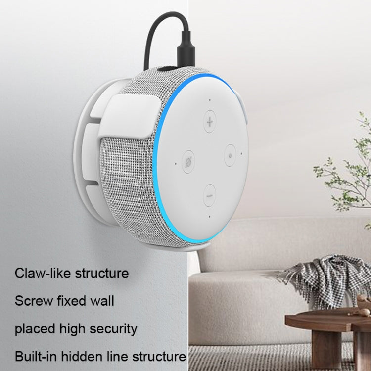 Support mural AhaStyle PT62 pour enceinte intelligente, pour Google Home Mini Noir, pour Google Home Mini Blanc, pour Amazon Echo Dot 3 Noir, pour Amazon Echo Dot 3 Blanc