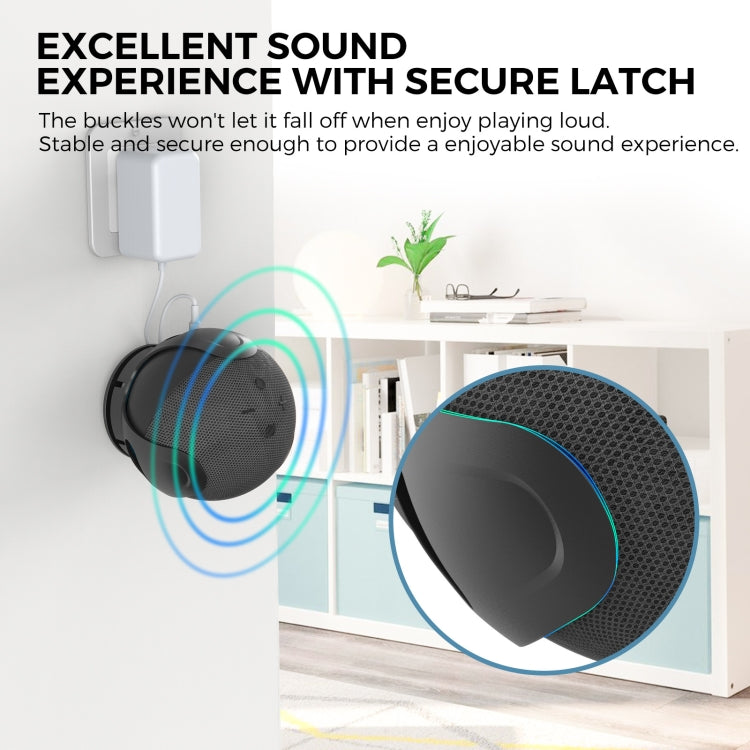 Support mural de rangement pour enceinte AhaStyle PT183 pour Amazon Echo Dot 4/5 Blanc, pour Amazon Echo Dot 4/5 Noir