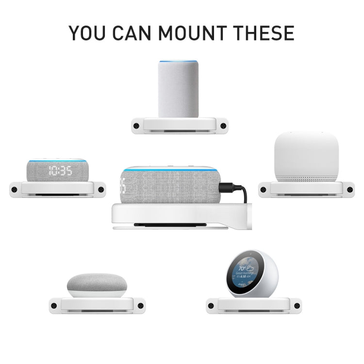 Support mural de rangement AhaStyle DD96, pour Amazon Echo Dot 3/4, pour Google Wifi, pour Apple HomePod Mini