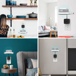Support mural de rangement AhaStyle DD96, pour Amazon Echo Dot 3/4, pour Google Wifi, pour Apple HomePod Mini
