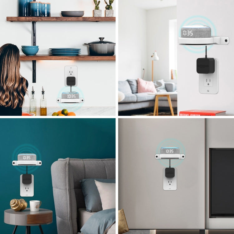 Support mural de rangement AhaStyle DD96, pour Amazon Echo Dot 3/4, pour Google Wifi, pour Apple HomePod Mini