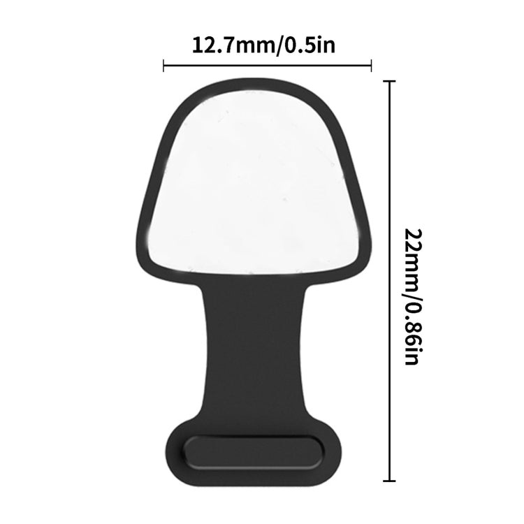 Cache-prise anti-poussière autocollant de port de charge de téléphone portable en silicone 10pcs, anti-perte, 8 broches, USB-C/Type-C