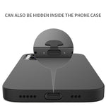 Cache-prise anti-poussière autocollant de port de charge de téléphone portable en silicone 10pcs, anti-perte, 8 broches, USB-C/Type-C