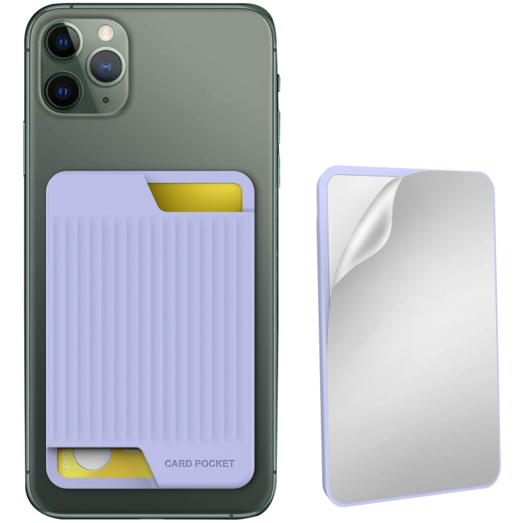 AhaStyle PT169 Étui de rangement en silicone pour cartes de téléphone portable, cartes de bus, cartes bancaires, organiseur pratique, PT169 (Rose), PT169 (Noir), PT169 (Vert), PT169 (Violet)
