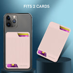 AhaStyle PT169 Étui de rangement en silicone pour cartes de téléphone portable, cartes de bus, cartes bancaires, organiseur pratique, PT169 (Rose), PT169 (Noir), PT169 (Vert), PT169 (Violet)