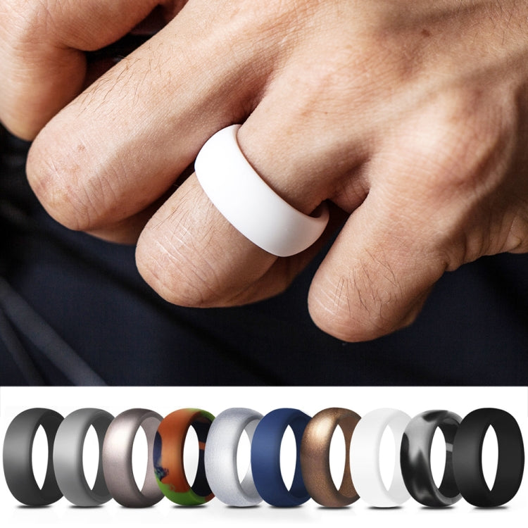 SiR013 Bague en silicone courbée pour sports de plein air de 8,7 mm, n°11, n°12, n°13, n°14