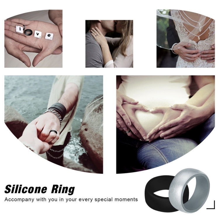 SiR013 Bague en silicone courbée pour sports de plein air de 8,7 mm, n°11, n°12, n°13, n°14