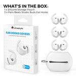 Pour les embouts auriculaires en silicone AhaStyle PT172 pour écouteurs Beats Studio Buds, Style : Embouts x 3 + étui (blanc), Embouts x 3 + étui (rouge), Embouts x 3 + étui (noir), Embouts (blanc), Embouts (noir), Embouts (rouge)
