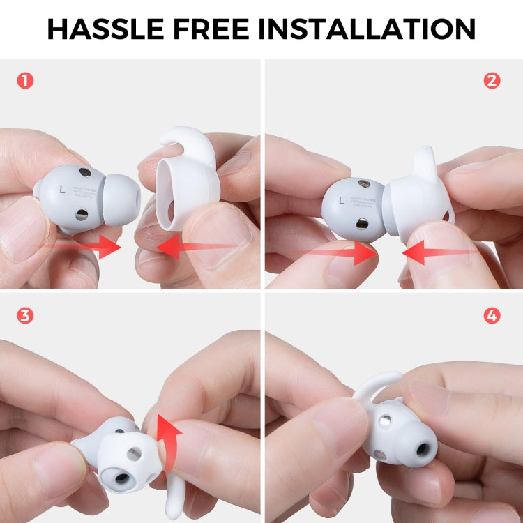 Pour les embouts auriculaires en silicone AhaStyle PT172 pour écouteurs Beats Studio Buds, Style : Embouts x 3 + étui (blanc), Embouts x 3 + étui (rouge), Embouts x 3 + étui (noir), Embouts (blanc), Embouts (noir), Embouts (rouge)