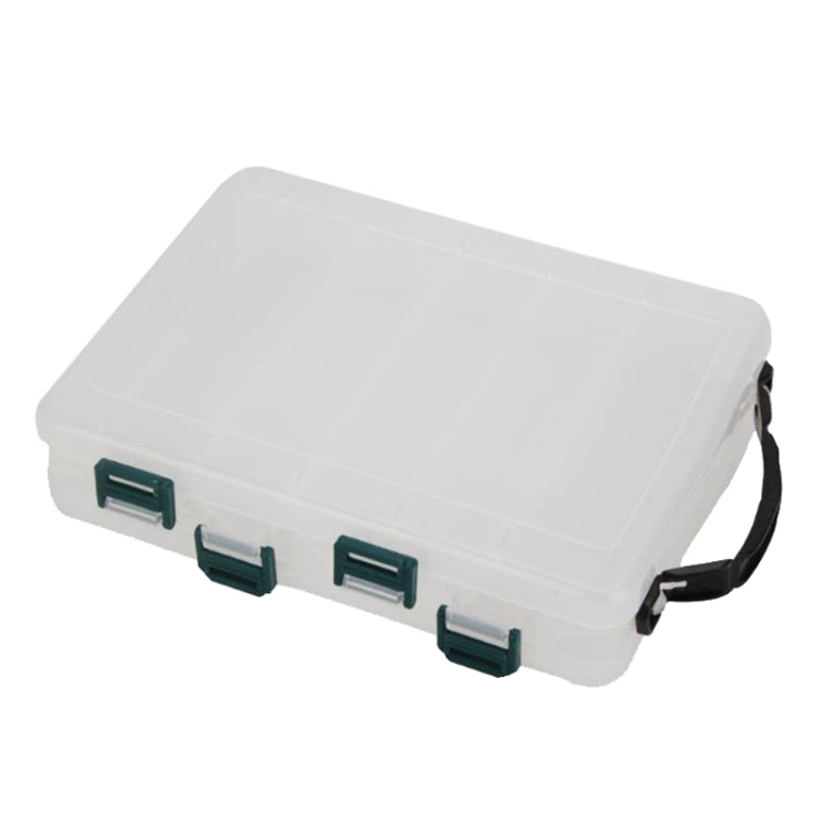 Double Side Luya Tool Box Translucent Bait Organizer, HB326 10 Grids, HB327 14 Grids
