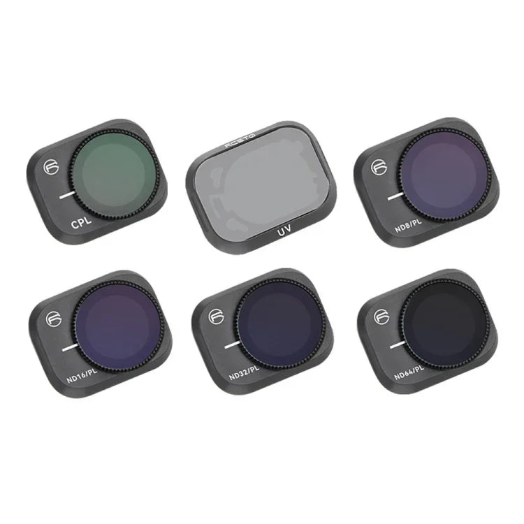 Accessoires pour drone DJI Mini 3 Pro RCSTQ : filtres PL (ND8/PL, ND16/PL, ND32/PL, ND64/PL), kit 4 en 1 ND/PL 8/16/32/64, kit 6 en 1 UV+CPL+ND/PL 8/16/32/64)