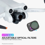 Accessoires pour drone DJI Mini 3 Pro RCSTQ : filtres PL (ND8/PL, ND16/PL, ND32/PL, ND64/PL), kit 4 en 1 ND/PL 8/16/32/64, kit 6 en 1 UV+CPL+ND/PL 8/16/32/64)
