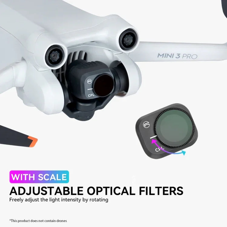 Accessoires pour drone DJI Mini 3 Pro RCSTQ : filtres PL (ND8/PL, ND16/PL, ND32/PL, ND64/PL), kit 4 en 1 ND/PL 8/16/32/64, kit 6 en 1 UV+CPL+ND/PL 8/16/32/64)