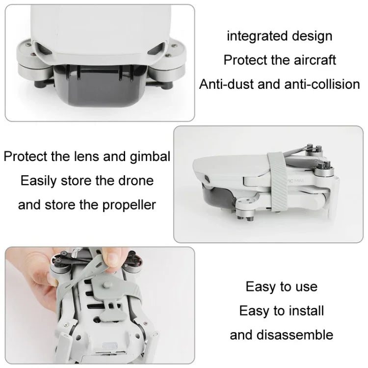 Kit de protection de nacelle RCSTQ pour DJI Mavic Mini / Mini 2 SE (noir)