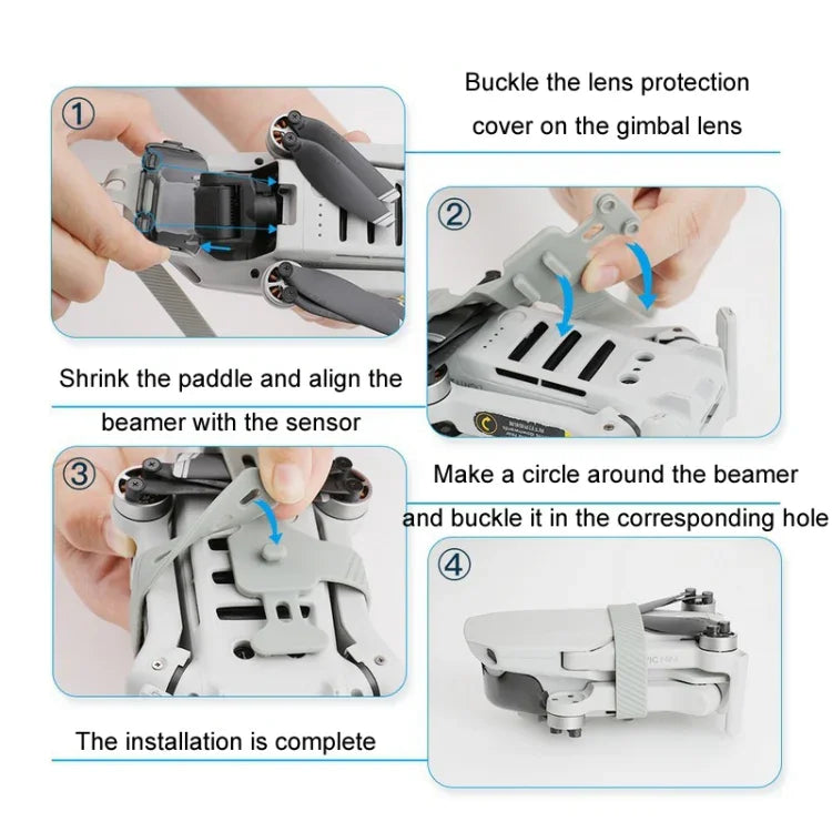 Kit de protection de nacelle RCSTQ pour DJI Mavic Mini / Mini 2 SE (noir)