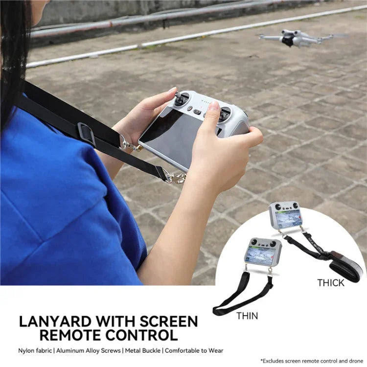 Pour la radiocommande intelligente DJI Mini 3 Pro RCSTQ Lanière, accessoires pour drone, type fin