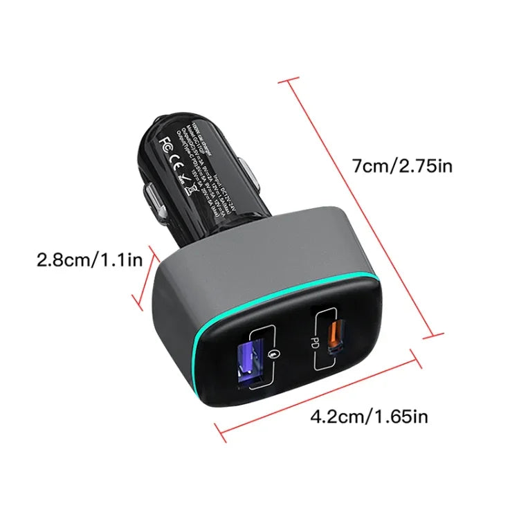 Chargeur de voiture 2 en 1 RCSTQ 100W pour DJI Mavic 3/Mini 2