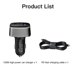 Chargeur de voiture 2 en 1 RCSTQ 100W pour DJI Mavic 3/Mini 2