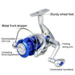Moulinet de pêche YUMOSHI SA Series à tête en plastique, SA1000, SA2000, SA3000, SA4000, SA5000, SA6000, SA7000