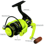 Moulinet de pêche à fil métallique, YUMOSHI OE2000 (vert), YUMOSHI OE3000 (vert), YUMOSHI OE4000 (vert), YUMOSHI OE5000 (vert), YUMOSHI OE6000 (vert), YUMOSHI OE7000 (vert)