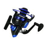 Moulinet de pêche Spinning avec bobine en métal robuste et haute vitesse pour la pêche en mer, YUMOSHI BK1000, YUMOSHI BK2000, YUMOSHI BK3000, YUMOSHI BK4000, YUMOSHI BK5000, YUMOSHI BK6000, YUMOSHI BK7000