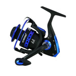 Moulinet de pêche Spinning avec bobine en métal robuste et haute vitesse pour la pêche en mer, YUMOSHI BK1000, YUMOSHI BK2000, YUMOSHI BK3000, YUMOSHI BK4000, YUMOSHI BK5000, YUMOSHI BK6000, YUMOSHI BK7000