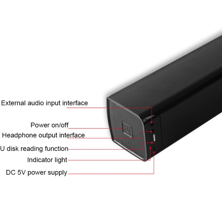 Haut-parleur Bluetooth de bureau BT809S pour jeux, connexion USB intelligente, audio avec lumière ambiante